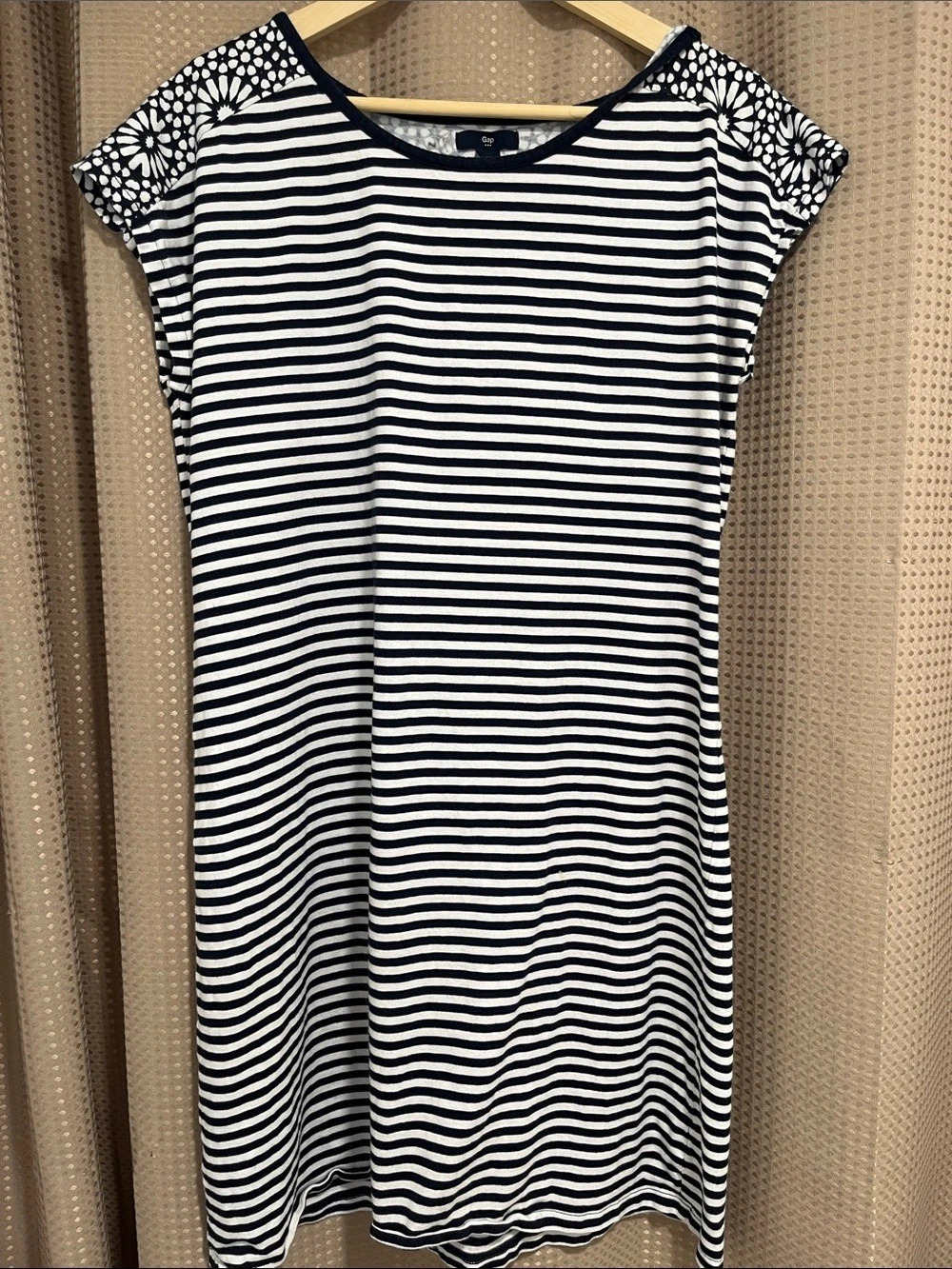 Gap Striped Mini Dress Blue & White XL